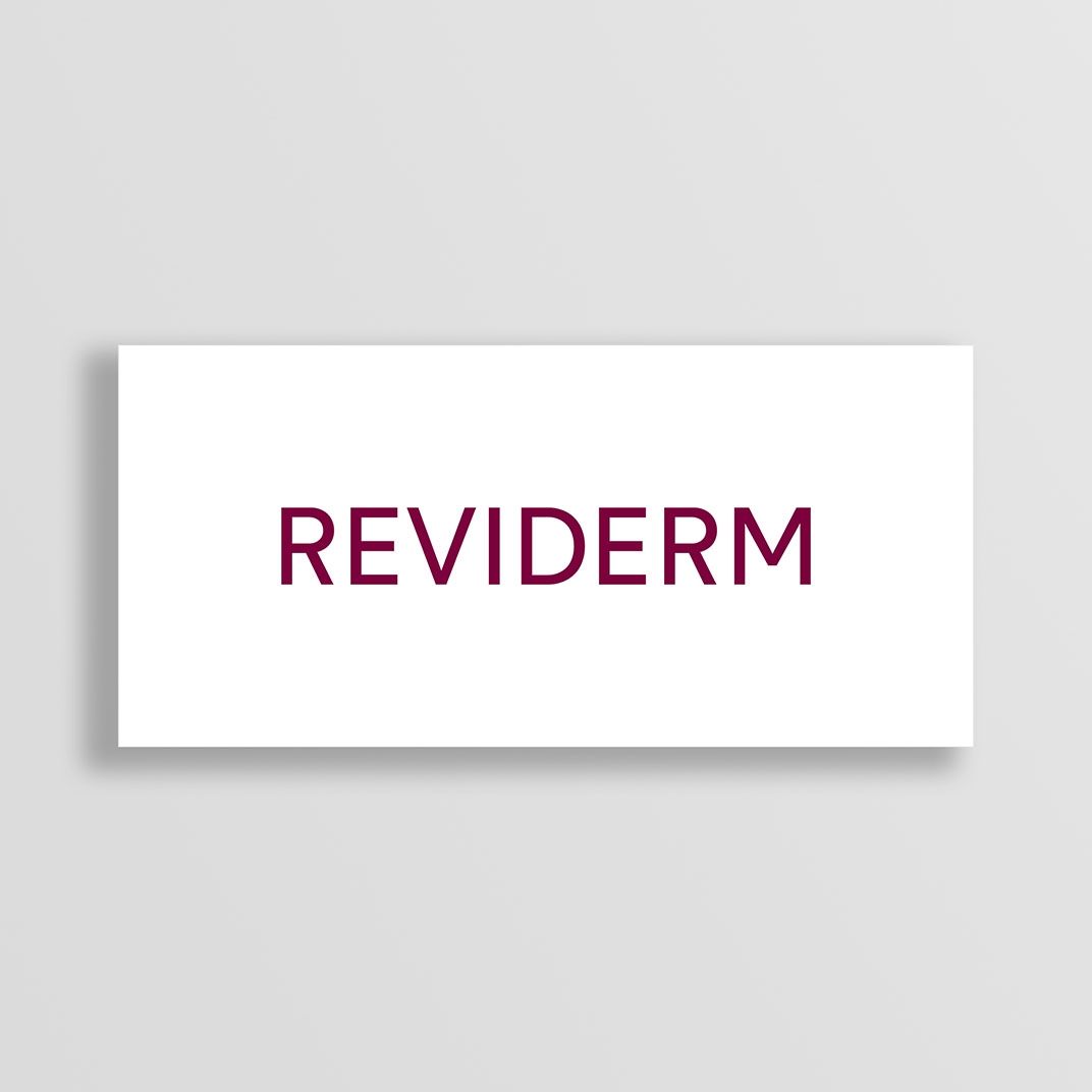 Ergänzungstafel Logo REVIDERM für SkinLab