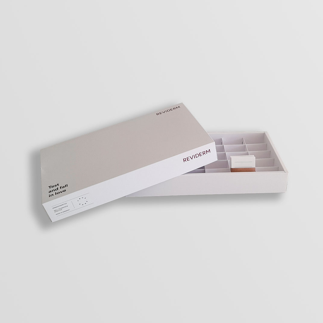 Testmusteraufbewahrungsbox inkl. Registerkarten