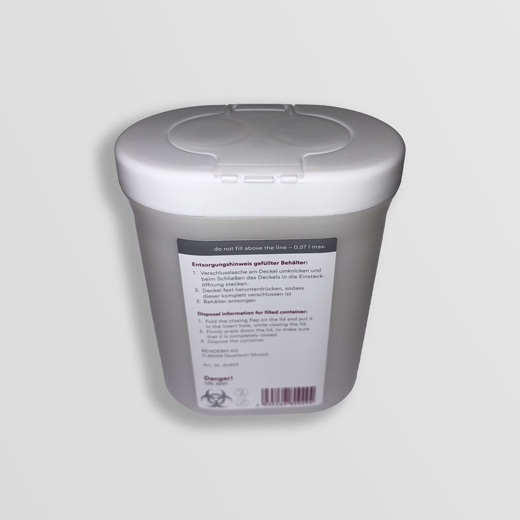 Sammelbehälter für gebr. Nadelmodule